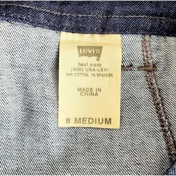 Levi's Dark Wash High-Waisted High Loose Flare Denim Bell Bottom Jeans W…